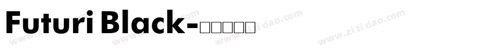 Futuri Black字体转换